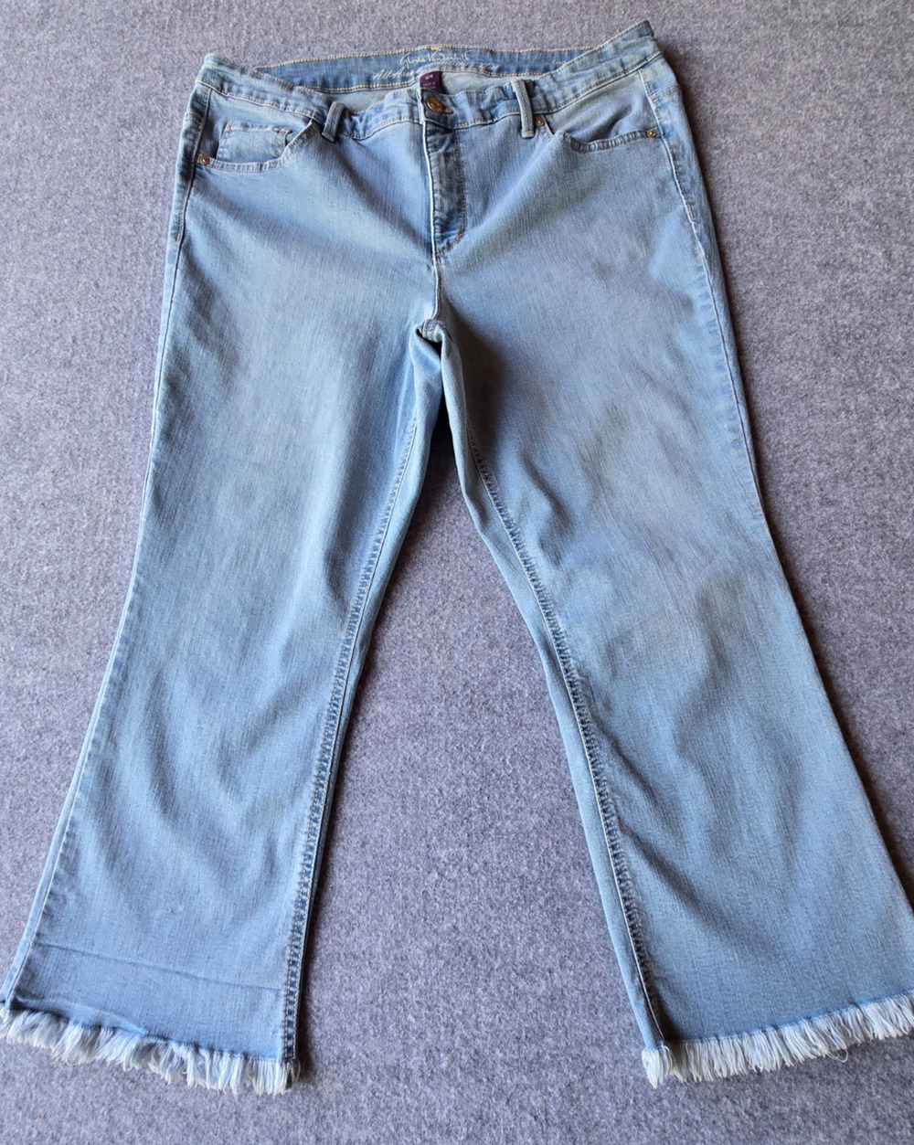 Gloria Vanderbilt Women's Jeans Crop Unhemmed All Around Slimming 16W (36x23)